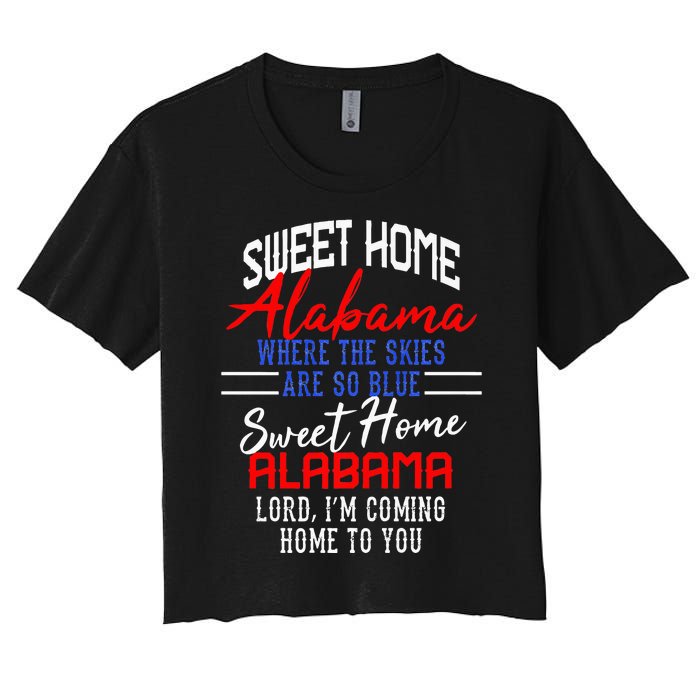 Sweet Home Alabama Women's Crop Top Tee