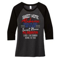 Sweet Home Alabama Women's Tri-Blend 3/4-Sleeve Raglan Shirt