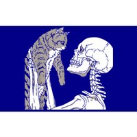 Skeleton Holding A Cat Shirt Lazy Halloween Costume Skull Bumper Sticker