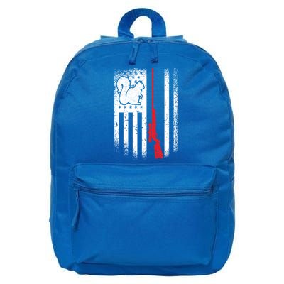 Squirrel Hunter American Flag Varmint Squirrel Hunting Gift 16 in Basic Backpack