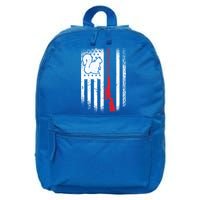 Squirrel Hunter American Flag Varmint Squirrel Hunting Gift 16 in Basic Backpack