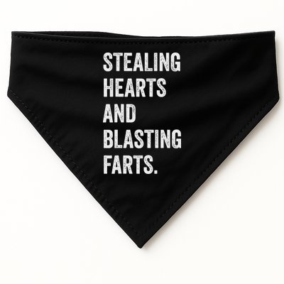 Stealing Hearts And Blasting Farts Retro Vintage USA-Made Doggie Bandana