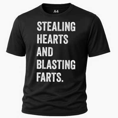 Stealing Hearts And Blasting Farts Retro Vintage Performance Shirt