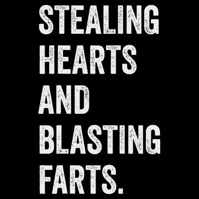 Stealing Hearts And Blasting Farts Retro Vintage T-Shirt