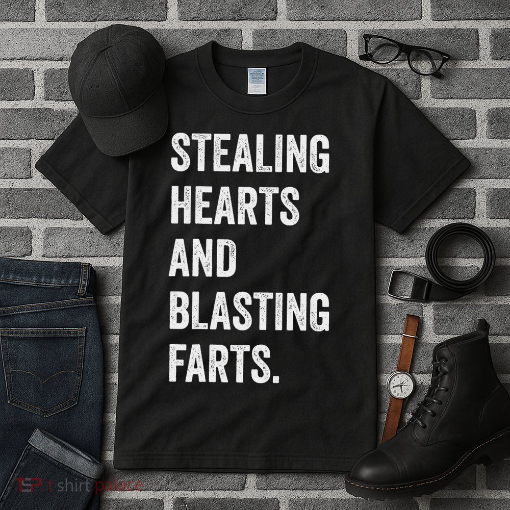 Stealing Hearts And Blasting Farts Retro Vintage Tall T-Shirt