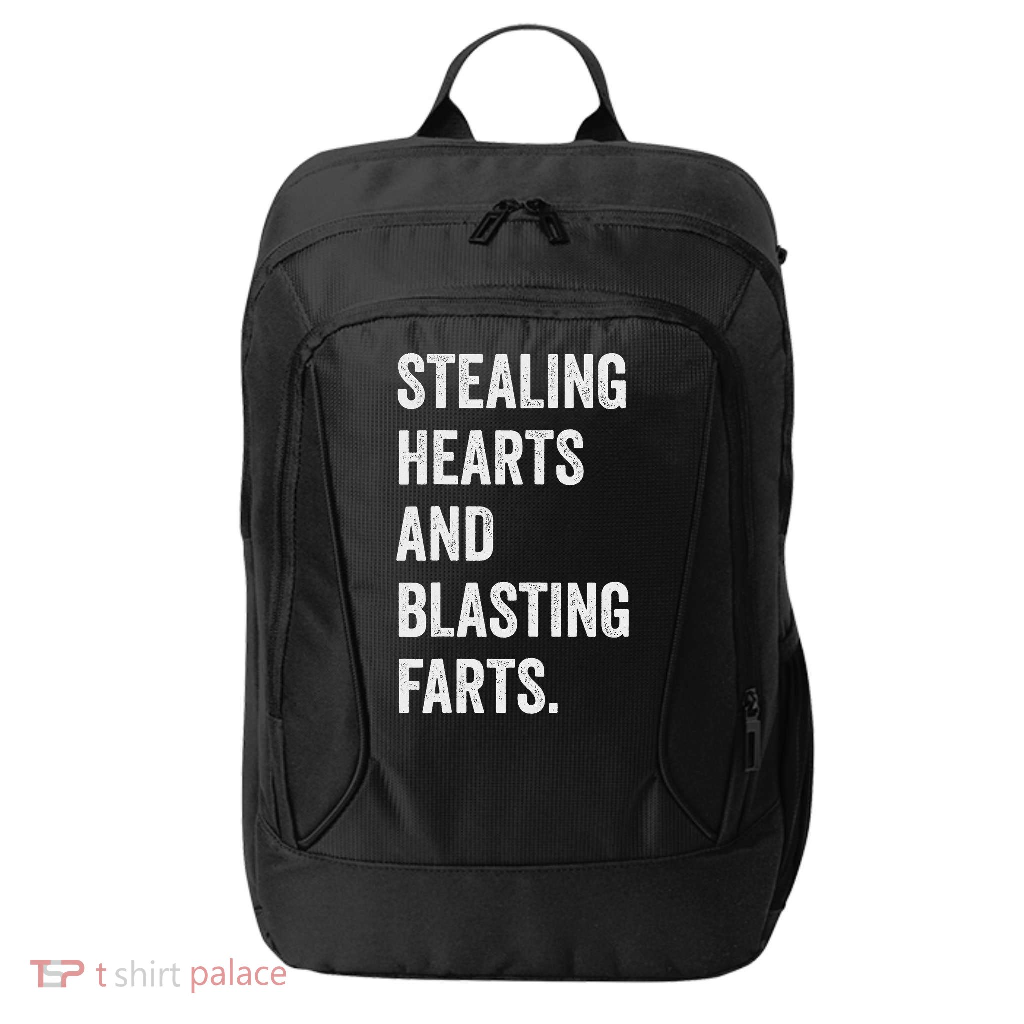 Stealing Hearts And Blasting Farts Retro Vintage City Backpack