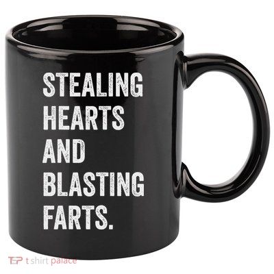 Stealing Hearts And Blasting Farts Retro Vintage 11oz C Handle Ceramic Mug