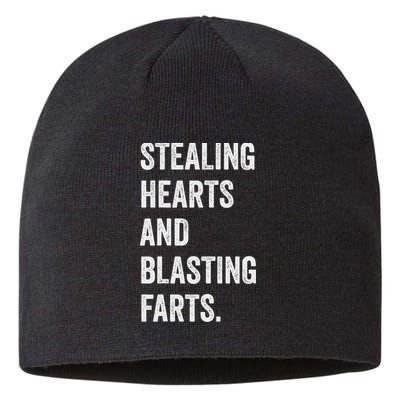 Stealing Hearts And Blasting Farts Retro Vintage Sustainable Beanie