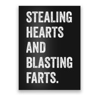 Stealing Hearts And Blasting Farts Retro Vintage Poster