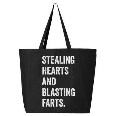 Stealing Hearts And Blasting Farts Retro Vintage 25L Jumbo Tote