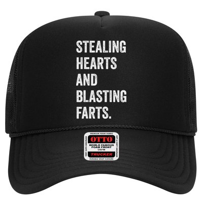 Stealing Hearts And Blasting Farts Retro Vintage Trucker Hat