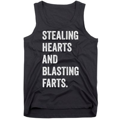 Stealing Hearts And Blasting Farts Retro Vintage Tank Top