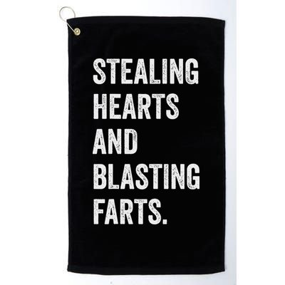 Stealing Hearts And Blasting Farts Retro Vintage Golf Towel