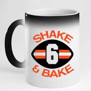 Shake & Bake Cleveland Footbal 11oz Black Color Changing Mug