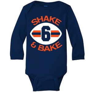 Shake & Bake Cleveland Footbal Baby Long Sleeve Bodysuit