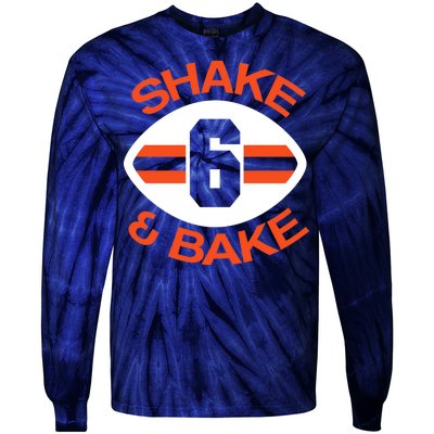 Shake & Bake Cleveland Footbal Tie-Dye Long Sleeve Shirt