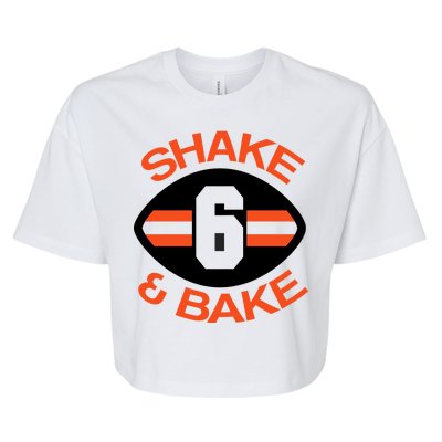 Shake & Bake Cleveland Footbal Bella+Canvas Jersey Crop Tee