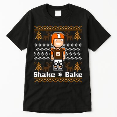 Shake & Bake Football Ugly Christmas Sweater Tall T-Shirt