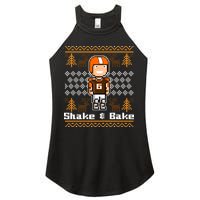 Shake & Bake Football Ugly Christmas Sweater Women's Perfect Tri Rocker Tank