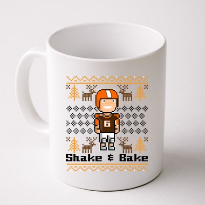 Shake & Bake Football Ugly Christmas Sweater Coffee Mug