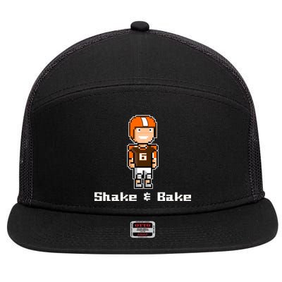 Shake and Bake Cleveland, Ohio Football 7 Panel Mesh Trucker Snapback Hat