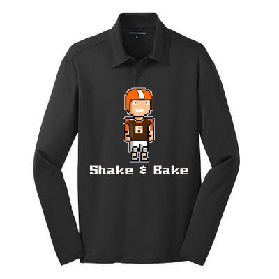 Shake and Bake Cleveland, Ohio Football Silk Touch Performance Long Sleeve Polo