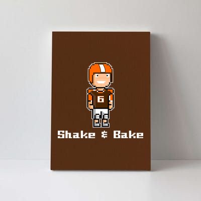 Shake and Bake Cleveland, Ohio Football Canvas