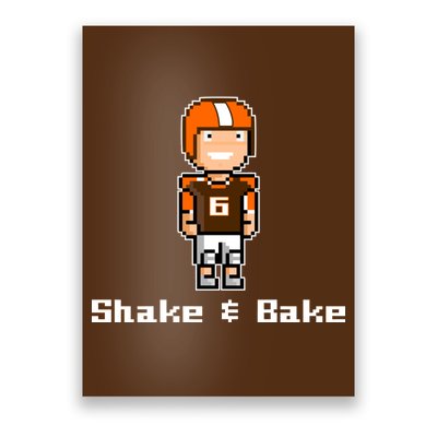 Shake and Bake Cleveland, Ohio Football Poster