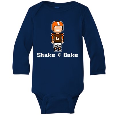 Shake and Bake Cleveland, Ohio Football Baby Long Sleeve Bodysuit