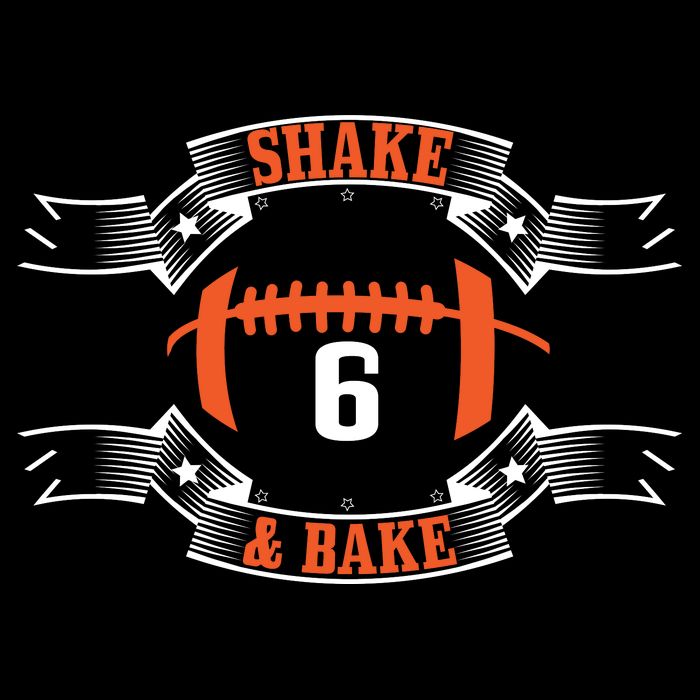 Shake and Bake No. 6 Football  Drawstring Bag