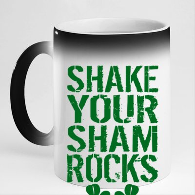 Shake Your Shamrocks 11oz Black Color Changing Mug