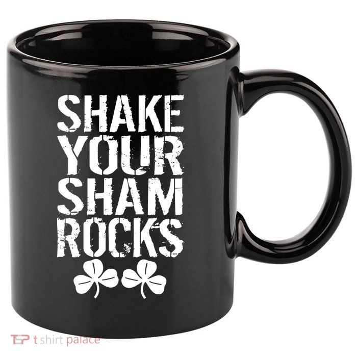 Shake Your Shamrocks 11oz C Handle Ceramic Mug