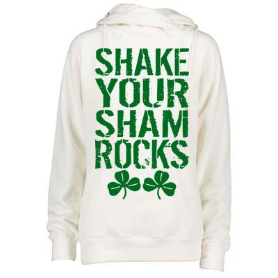 Shake Your Shamrocks Womens Funnel Neck Pullover Hood