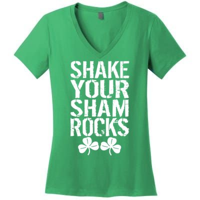 Shake Your Shamrocks Women's V-Neck T-Shirt