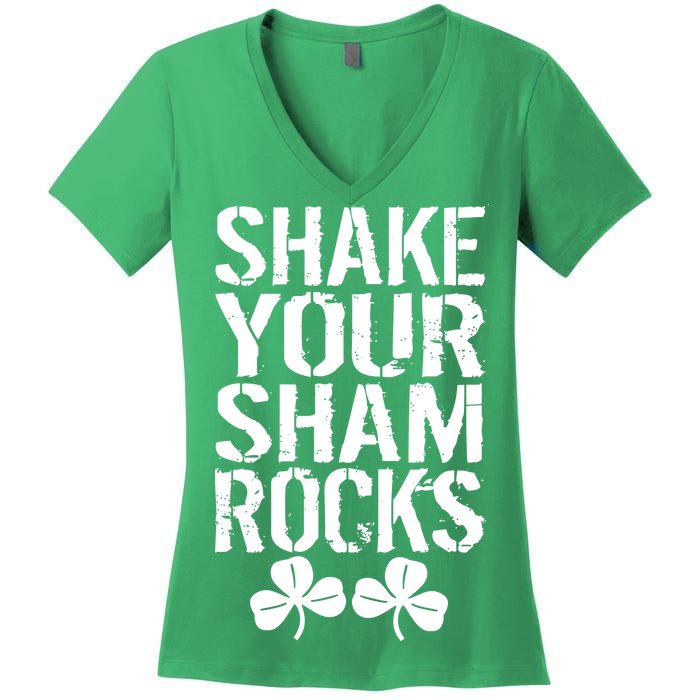 Shake Your Shamrocks Women's V-Neck T-Shirt