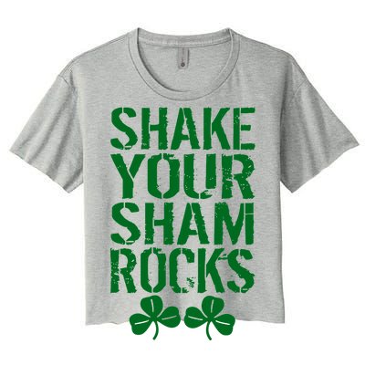 Shake Your Shamrocks Women's Crop Top Tee