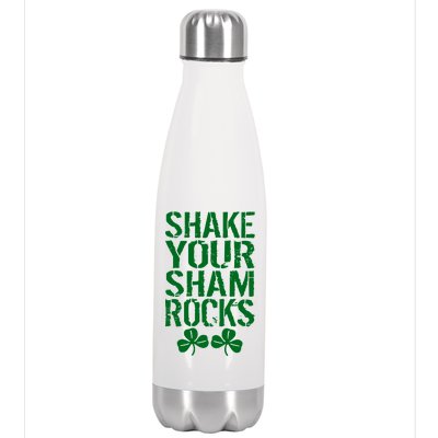 Shake Your Shamrocks Stainless Steel Insulated Water Bottle