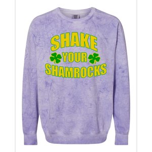 Shake Your Shamrocks Funny St Patricks Day Colorblast Crewneck Sweatshirt