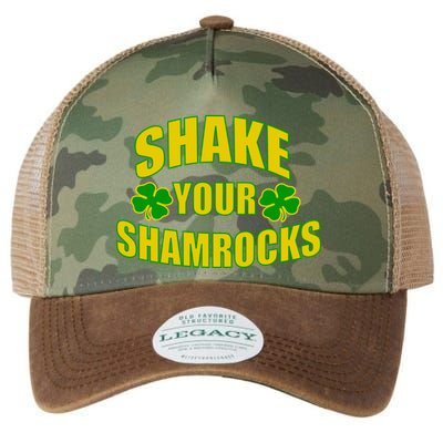 Shake Your Shamrocks Funny St Patricks Day Legacy Tie Dye Trucker Hat