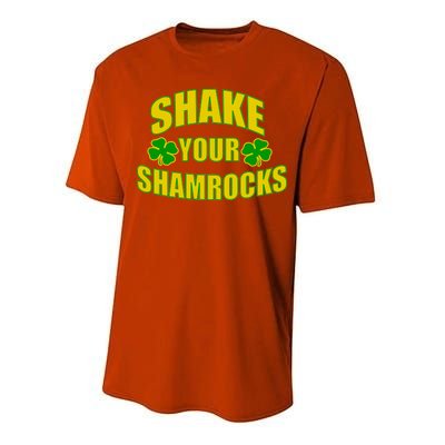 Shake Your Shamrocks Funny St Patricks Day Performance Sprint T-Shirt