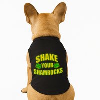 Shake Your Shamrocks Funny St Patricks Day Doggie Tank