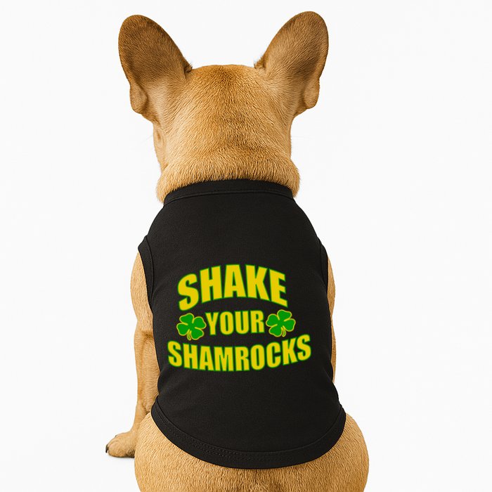 Shake Your Shamrocks Funny St Patricks Day Doggie Tank