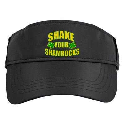 Shake Your Shamrocks Funny St Patricks Day Adult Drive Performance Visor