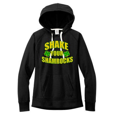 Shake Your Shamrocks Funny St Patricks Day Women's Fleece Hoodie