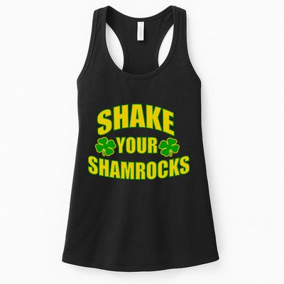 Shake Your Shamrocks Funny St Patricks Day Womens Tank Top