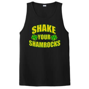 Shake Your Shamrocks Funny St Patricks Day PosiCharge Competitor Tank