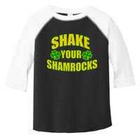 Shake Your Shamrocks Funny St Patricks Day Toddler Fine Jersey T-Shirt