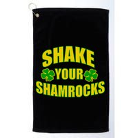 Shake Your Shamrocks Funny St Patricks Day Golf Towel