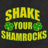 Shake Your Shamrocks Funny St Patricks Day Golf Towel