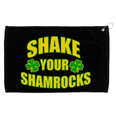 Shake Your Shamrocks Funny St Patricks Day Grommeted Golf Towel
